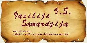 Vasilije Samardžija vizit kartica